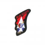Ironing Backing Embroidered Badges For Clothes Merrowed Border for sale
