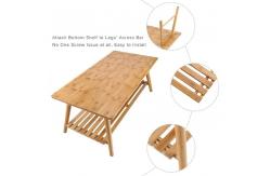 China Multifunctional Solid Bamboo Furniture Simple and Modern Coffee Table for Small Homes supplier