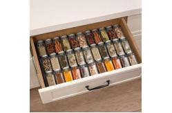 China 4oz 24pcs Glass Spice Seasoning Jar Set With Airtight Cap supplier