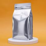 Silver 340G 454G 1000G Compound Material Plastic Coffee Packaging Bag for sale