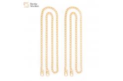 China Shoulder Crossbody Gold Chain Bag Strap With Lobster Clasps Diy Handbag Purse supplier