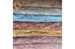 China Elegant Shiny Lace Fabric Handmade 91.44cm Length Decoration Beaded supplier