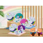 Kid Unicon Printed 12 Pcs 100% Melamine Dinnerware Set for sale