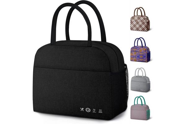 Polyester Reusable Insulated Lunch Tote Bag For Women Men