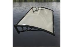 China Weather Resistant Polycarbonate Window Awning with Plastic or Aluminum Awning Bracket supplier