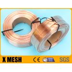 Copper Coated Stitching Wire Galvanized Flat Steel With 1.15mm By 0.55mm Type for sale