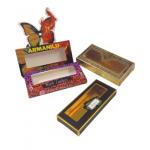 Custom Purple Lash Boxes Textured Paper Eyelash Packaging for sale