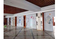China Top Hanging Folding Sliding Partition Wall For Exhibition Hall / Art Gallery supplier