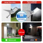 200W Split Solar Street Light , Rechargeable Smart Solar Garden Lights