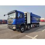 X3000 Heavy Dump Truck 8x4 SHACMAN CNG Blue Dumper Truck Right Driver 430Hp for sale