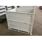 OEM Storage Stillage Box Metal Pallet Container Powder Coated Finish for sale