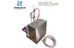 China Small Semi-Automatic Stand Up Pouch Filling And Sealing Machine Factory supplier