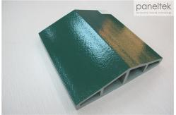 China Green Special Form Glazed Terracotta Wall Tiles With Eco - Friendly Materials supplier