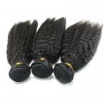 Kinky / Yaki Straight Style Brazilian Human Hair Bundles / Extensions for sale