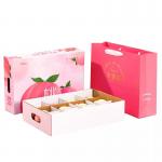 Corrugated Board Fruit Packaging Boxes Varnishing Apple Packing Boxes for sale
