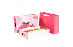 China Corrugated Board Fruit Packaging Boxes Varnishing Apple Packing Boxes supplier