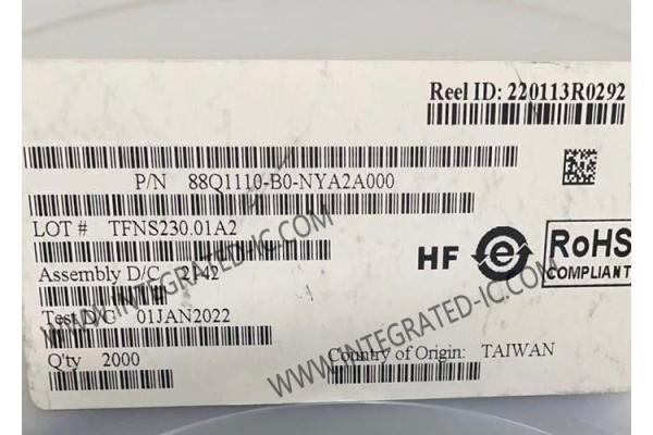88Q1110-B0-NYA2A000 Ethernet IC 1.25 Gbps Low Power Automotive Ethernet PHY