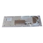 Brushed IP65 Kiosk Metal Industrial Keyboard With Touchpad  , rear panel mount