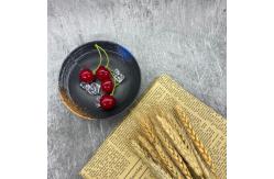 China Japanese Restaurant Udon Melamine Black Bowl Unbreakable Galaxy Pattern supplier