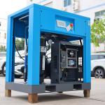 Low Noise Rotary Screw Air Compressor PLC Microcomputer Control for sale