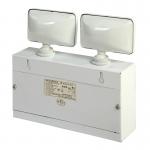 Professional Interior / Exterior Twin Head LED Emergency Lights With Glass Diffuser