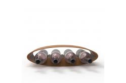 China Displaying Wooden Wine Racks Countertop Wine Bottle Holder Stand supplier