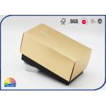 Corrugated Cardboard Rigid Gift Box With E Flute Paper Insert for sale