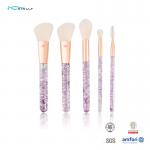 5PCs Professional Synthetic Hair Makeup Brush Crystal Handles Soft Silky Bristles for sale