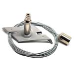 LED Aluminum Channel Wire Gripper Suspension Wire Light Fittings With Mounting Clips for sale