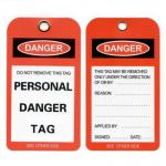 Plastic Danger Tag Waterproof  Rectangle Writable Plastic Tag for sale