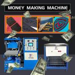 Four Column Vacuum Vulcanizing Machine Silicone Rubber Oil Seal Making Machine For Shoe Label for sale