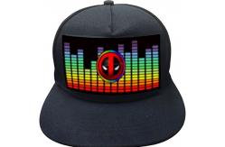 China Voice Control LED Baseball Caps Animation Luminous Hats Adjustable supplier