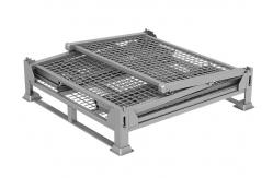 China Collapsible Stillage Wire Mesh Pallet Cage Container 1T For Warehouse supplier
