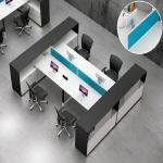 Water Proof Standard Office Table With Drawer Two  -  Six Office Desk Dividers for sale
