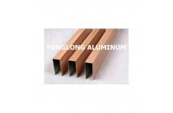 China Powder Coated Aluminium Profile For Curtain Wall Frame Champangn , Bronze supplier