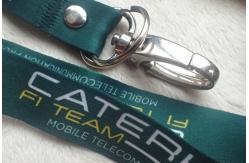 China Soft Ribbon Material Promotional Printing Satin Lanyard With Custom Logo supplier