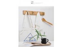 China Heavy Duty Coat and Hat Hook Rail Wall Hooks Durable Bamboo Robe Rack supplier