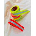  Yellow or Orange red  Reflective Tape For Clothing Fire Retardant Reflective Fabric2 EN 20471 for sale