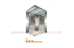 China Stainless Steel Home Passenger Elevator Cabin With Mirror Etching Design supplier