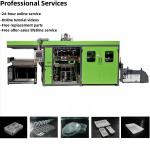 Egg Tray Production vacuum forming machine High Automation 0.12mm-2mm Material Thickness 3000kg Machine Weight for sale
