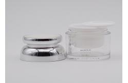 China 30g Acrylic Cosmetic Cream Containers , Plastic Cream Containers With UV Spraying ABS Cap supplier