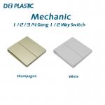 PC Electrical Wall Switch 10A 250V 1 / 2 Way Controlling Light Switch for sale