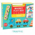 OEM Educational Magnetic Puzzle Box Traffic Theme For 2 Year Olds Kids for sale
