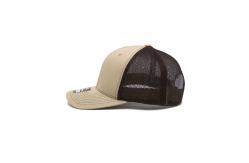 China Adjustable Size Blank Contrast 6 Panel Trucker Cap Cotton Sweatband supplier