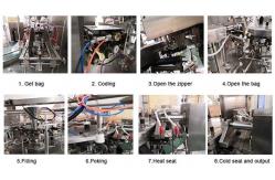 China Zipper Flat Pouch Multihead Weigher Packing Machine For Chocolate SS304 supplier