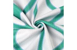 China Private Label Custom Print Lightweight Sand Proof Microfiber Waffle Beach Towel supplier