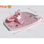 Bathtub Inflatable Slides Pink And White for Big Balls Pool