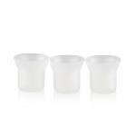White Color Plastic Permanent Makeup Tools Accessory Microblading Pigment Sponge Cup for sale