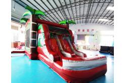 China ROHS Palm Tree Inflatable Bouncer Slide Jumping Bouncy Castle supplier