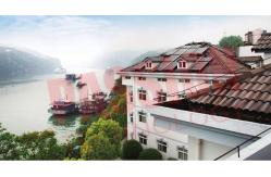 China 100 Tubes Evacuated Solar Collector Open Loop Circulation Room Hot Water Heating supplier